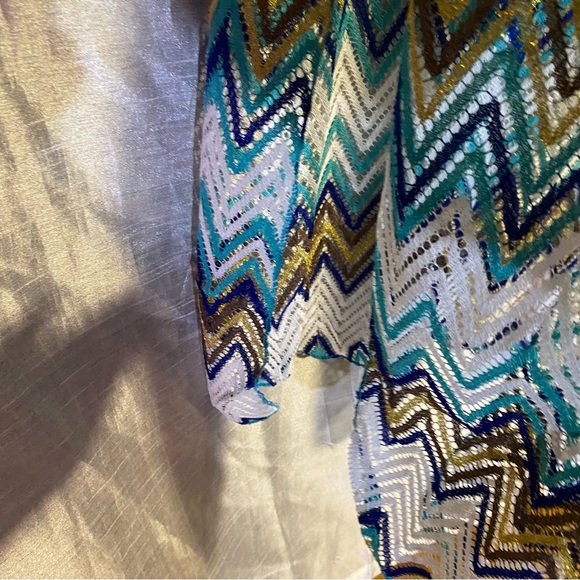 Long Lacy vest style beach cover up,easy to pack,lots of coverage. Pretty colors - Picture 4 of 7